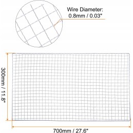 Grilio tinklelis, cinkuotas metalas, 70 x 30 cm, 2 vnt.