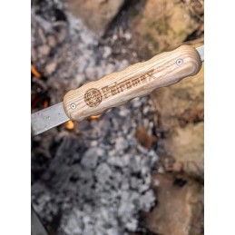 Medinis magnetinis laikiklis ketaus keptuvėms petromax medinė rankena