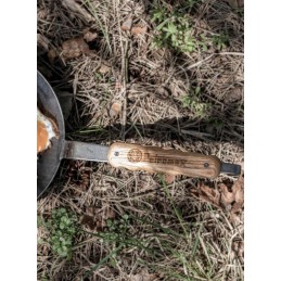 Medinis magnetinis laikiklis ketaus keptuvėms petromax medinė rankena