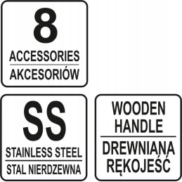 BBQ prijuostė su priedais 8 dalys žaislas