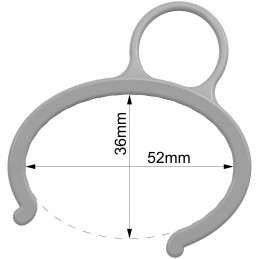 Presentplaadi fooliumklamber, klamber, basseinilukk bestway intex 52x36mm