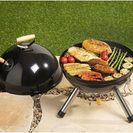 Kupolinis grilis, uždara kepsninė su dangčiu, ant kojelių