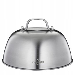 Dangtis mėsainiams kepti ant grotelių 16 x 9,5 cm nerūdijančio plieno kuchenprofi