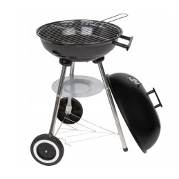 Sferinės anglies kepsninės su chromuotu kepsninės dangčiu, 37 cm grotelės