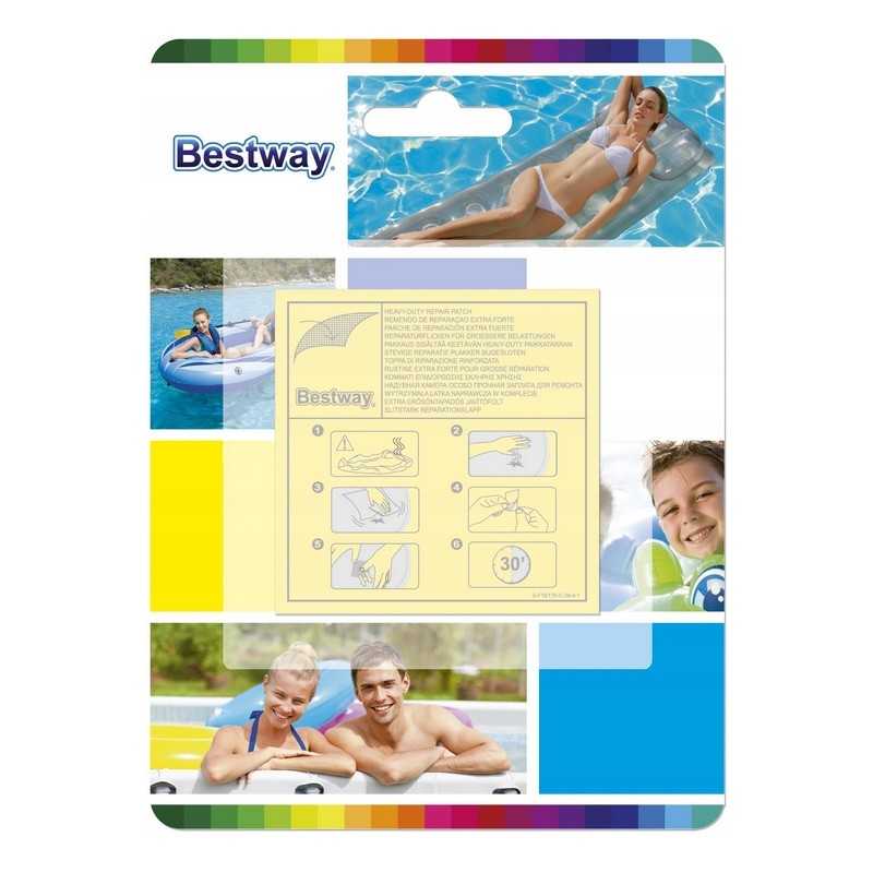 Patvarūs Bestway remonto pleistrai, 10 vnt