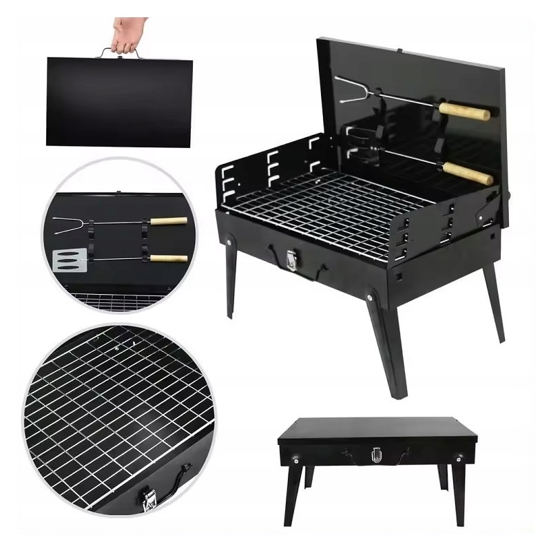 Nešiojama, sulankstoma turistinė kepsninė