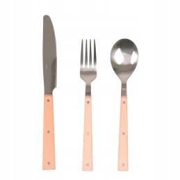 Senovinis 6 dalių stalo įrankių rinkinys stovyklavimui ir turizmui