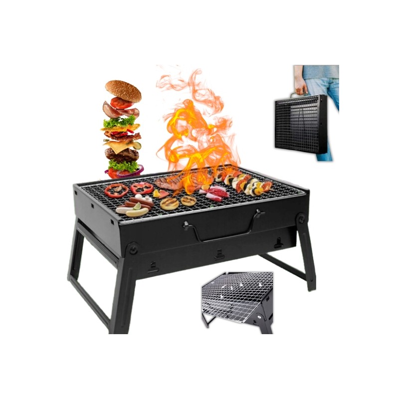 ✅ Nešiojama turistinė sodo kepsninė + nuimamos grotelės - kepkite kur tik norite!