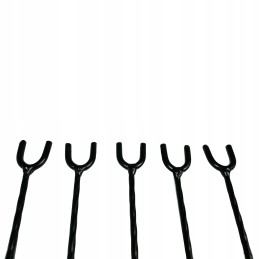 Lazdelės šašlykams, 150 cm, atramos, 10 vnt