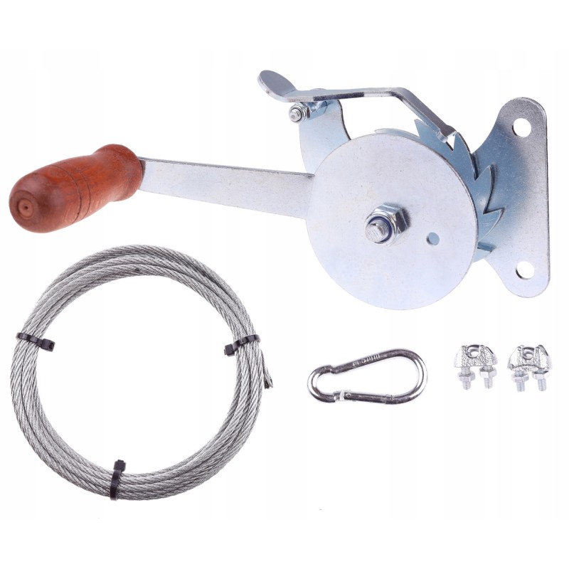 Grilio ritė su šoniniu tvirtinimu, baltai cinkuota