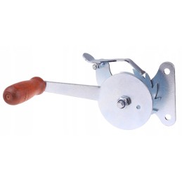 Grilio ritė su šoniniu tvirtinimu, baltai cinkuota