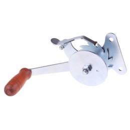 Grilio ritė su šoniniu tvirtinimu, baltai cinkuota