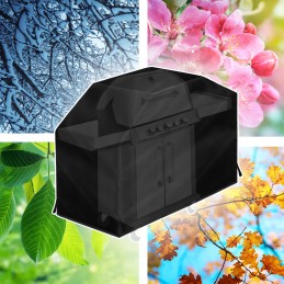 Vandeniui atsparus grilio dangtis dujiniam griliui stiprus anti UV 145x61x117 cm