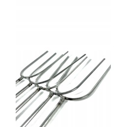 Šakės 100 colių nerūdijančio plieno laužo lazdelės skrudinti dešreles 5 vnt 120 cm