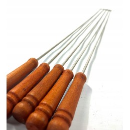 Šakės 100 colių nerūdijančio plieno laužo lazdelės skrudinti dešreles 5 vnt 120 cm