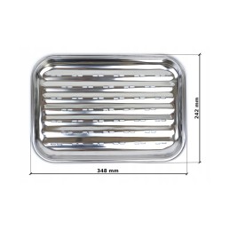 Stainless steel grill tray 2 pcs reusable for grilling