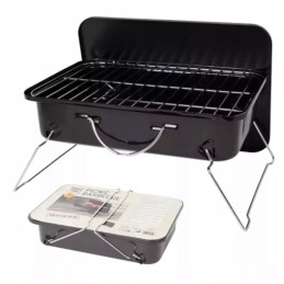 Nešiojama pikniko kepsninė 35x25cm daugkartinio naudojimo anglis turistinė kepsninė