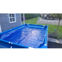 Universalus saulės folijos uždangalas baseinui, mažas burbulas, metras