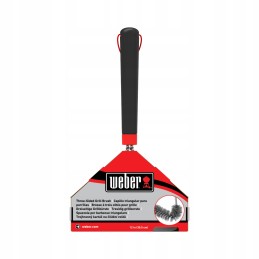 Tripusis grilio valymo šepetys 30 cm Weber 6277