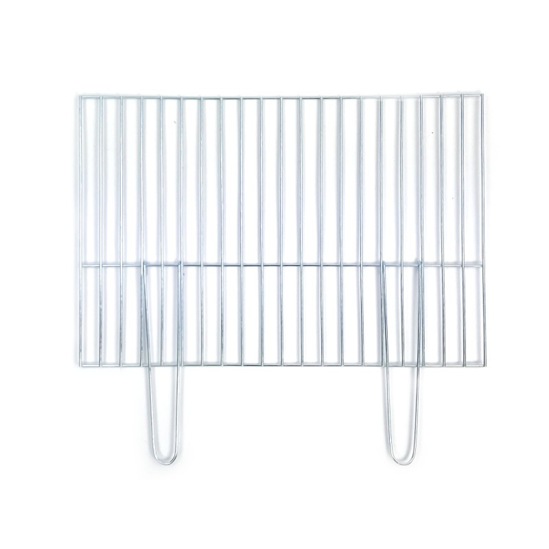 Chromuotos grilio konstrukcijos grotelės 60x40 - sulankstomos rankenos