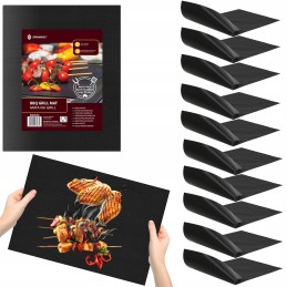 Tefloninis grilio kilimėlis griliui 50x40 padėklai 10 vnt