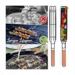 Uždaras krepšelis maistui ruošti ant grotelių - rinkinyje 4 vnt