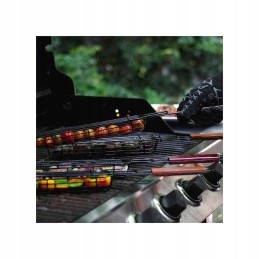 Uždaras krepšelis maistui ruošti ant grotelių - rinkinyje 4 vnt