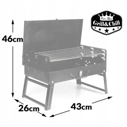 Sulankstomos anglies kepsninės / lagaminas GC0015