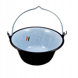 Original Hungarian enameled cauldron 8l