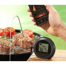 Elektroninis skaitmeninis termometras su zondo grilio rūkymo virtuvės BT programa