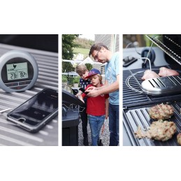 Elektroninis skaitmeninis termometras su zondo grilio rūkymo virtuvės BT programa
