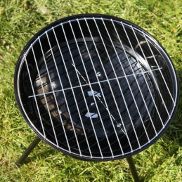 Apvalios anglies kepsninės 36 cm su dangteliu