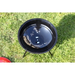 Apvalios anglies kepsninės 36 cm su dangteliu