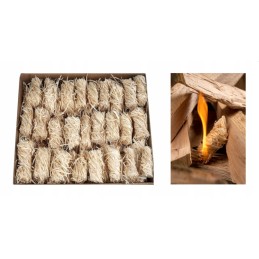 Ekologiškas medienos vatos kūrenimas 3 kg - švari ugnis be cheminio kvapo