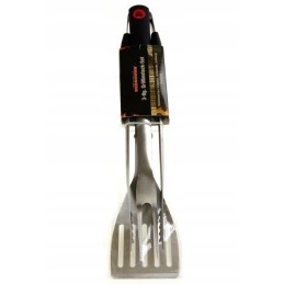 Grilio rinkinys žnyplių, šakutė, mentelė, 3 vnt