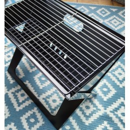 Turistinės anglies sodo kepsninės nešiojamos sulankstomos lagamino grotelės