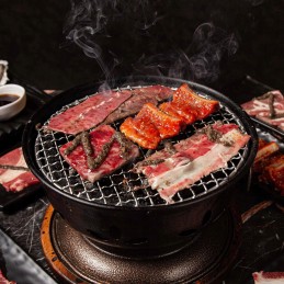 Grilio tinklinės grotelės, cinkuoto metalo, apvalios, 54,5 cm, 2 vnt.