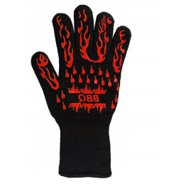 Pirštinė griliui, ugniai, virtuvei, orkaitei, 800 laipsnių