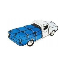 Baseino kilimėlis, universalus mėlynas tentas, 3x3