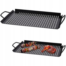 Grill plate grill grate tray grill pan 43x28 cm