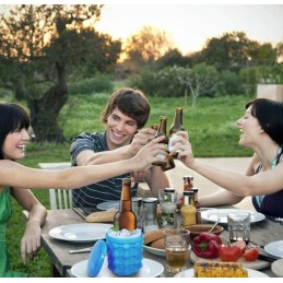 Kepsninės komplektas, 5x tefloniniai kilimėliai + ledo virimo aparatas, alaus kibiras