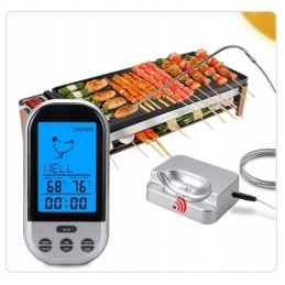 Belaidis rūkyklos grilio termometras namuose LCD