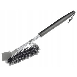 ️Nerūdijančio plieno grotelių valymo šepetėlis + grilio valymo skystis premium komplektas ️