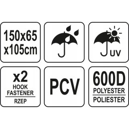 Grilio dangtis 150 x 65 x 105 cm