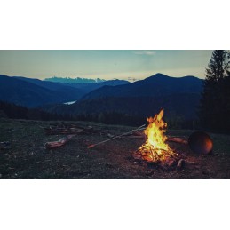 Židinio šakutė dešrelėms, 150 cm