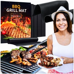 Tefloninis grilio kilimėlis, grilio kepimo skarda x10