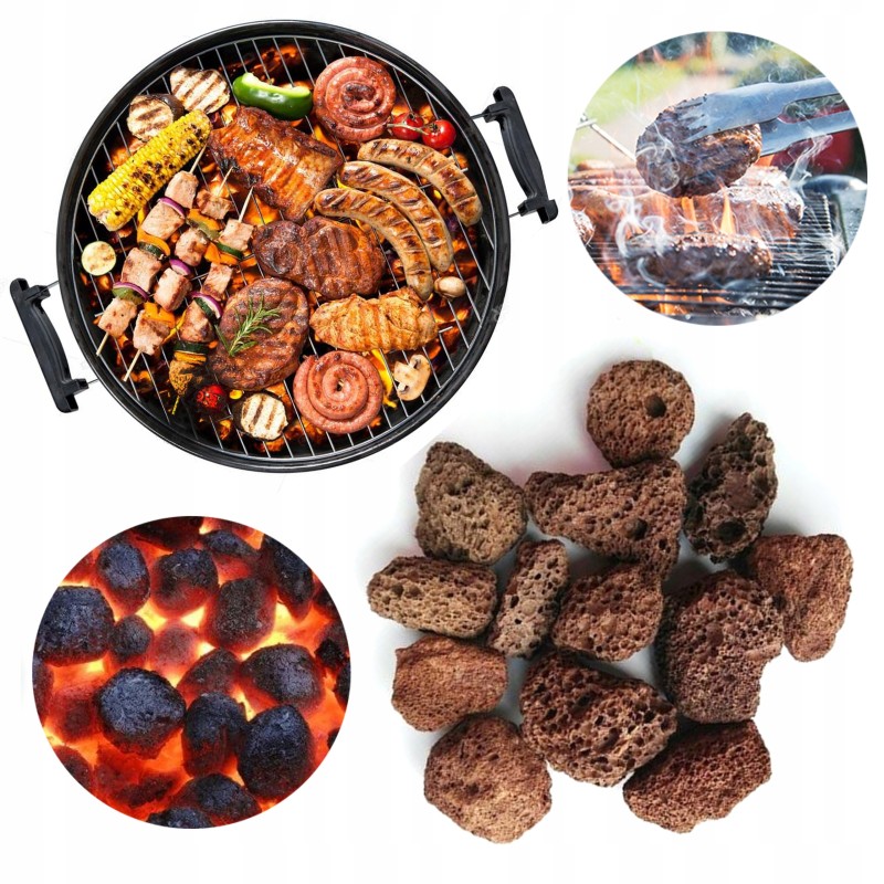 Vulkaninė lava dujiniam griliui