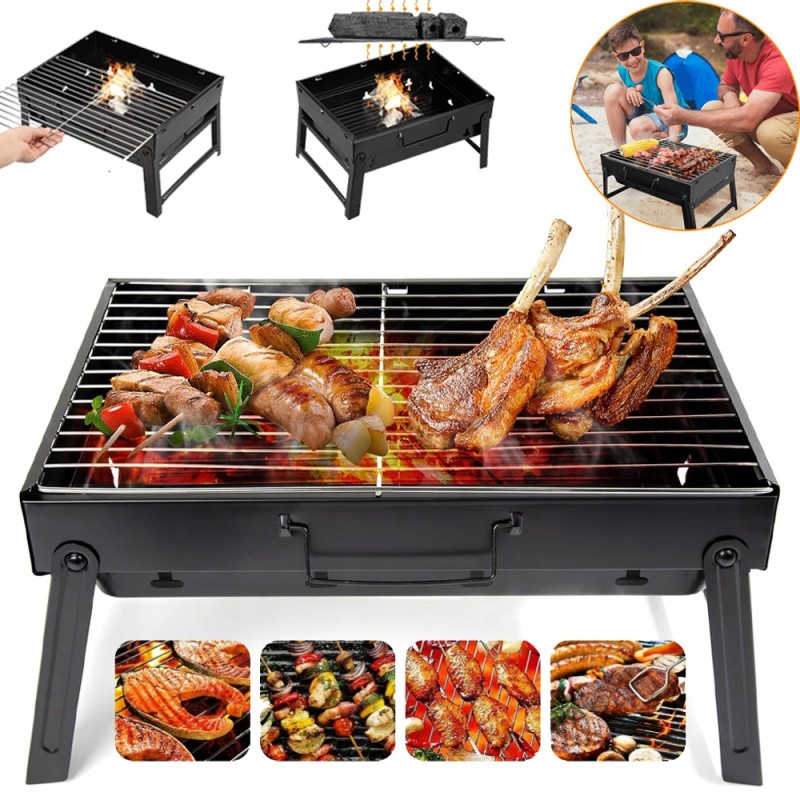 Charcoal Garden Grill Tourist nešiojamas sulankstomas dėklas stovyklavimui