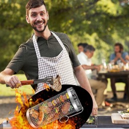 vnt. apvalus kepsninės kepsninės, daržovių kepsninės, nerūdijančio plieno kepsninės su ratukais, nešiojamas lauko kepsninės keps