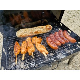 ⭐ anglis stovyklavimo grilis nešiojamas sulankstomas lagaminas sodas kempingas + stalo įrankiai ⭐